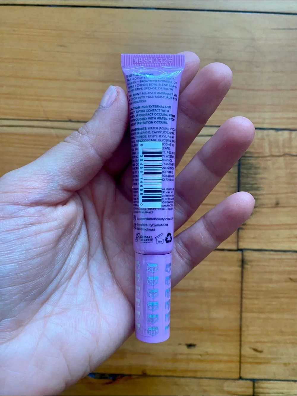 💖 NEW MOBEAUTY full size Gimme Mo-Glow Liquid Highlighter in Soft Pink